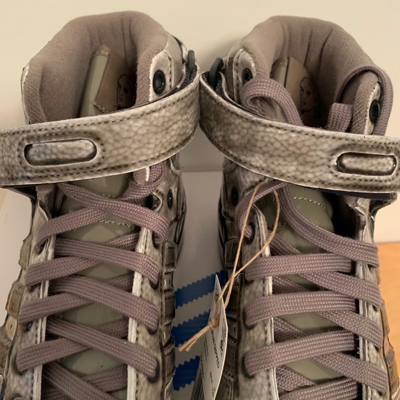 Adidas Originals Jeremy Scott JS Forum Dipped High G54999 Men US 9.5 Grey Carbon - Picture 11 of 16